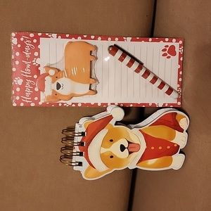 🎅 Corgi Holiday Notepad Set